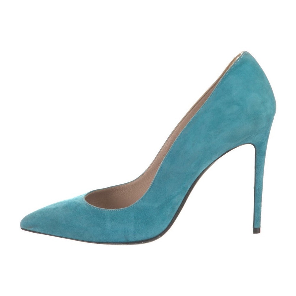 Barbara Bui Suede Stilettos - Teal